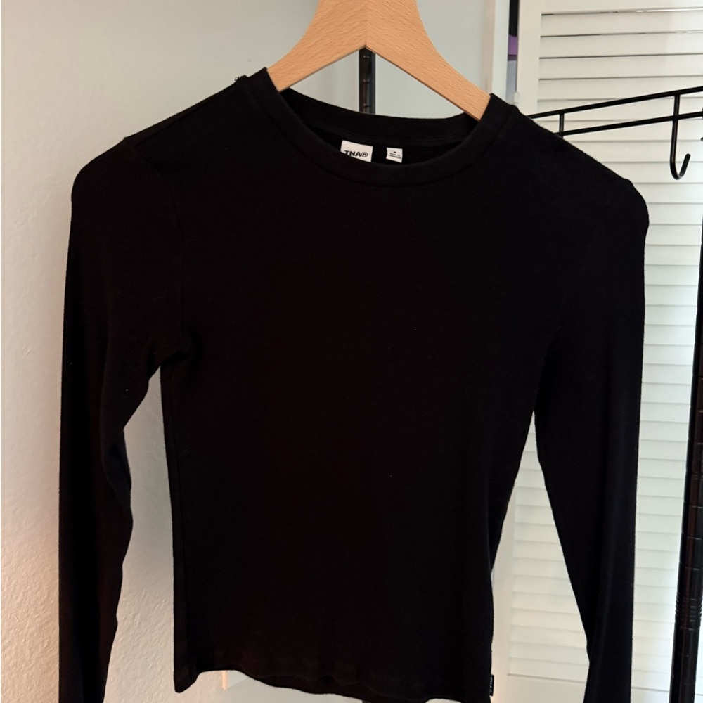 TNA Jet Black Long Sleeve Top